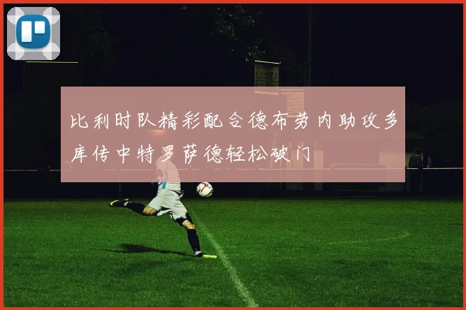 比利时队精彩配合德布劳内助攻多库传中特罗萨德轻松破门